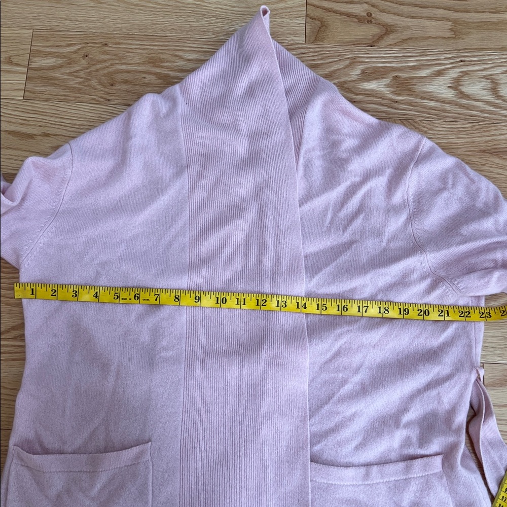 NWT! Arlotta M/L cashmere blend Soft Pink Long Robe. - Picture 11 of 12